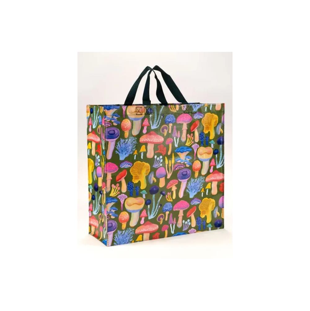 BlueQ, Grey, Tote, Art & School, Mushrooms, 806983